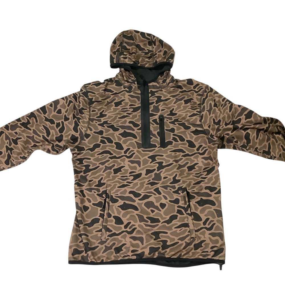 Burlebo Duke Tech Mid-layer Pullover Sz Large Gauge Camo - Picture 2 of 7